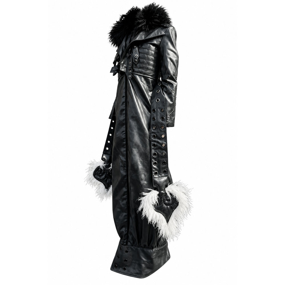 OBSIDIAN SIGIL Leather Duster Coat