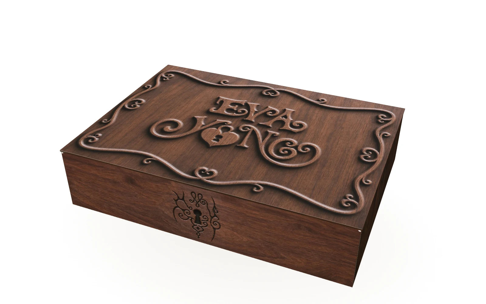 EVAYONG wooden-print box